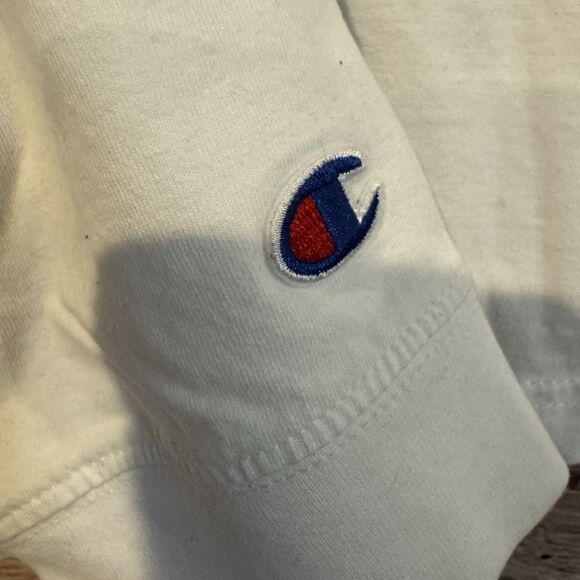 Champion XL White Long Sleeve T-Shirt Red Truck Texas Tech Graphic Country Fair - Picture 6 of 10